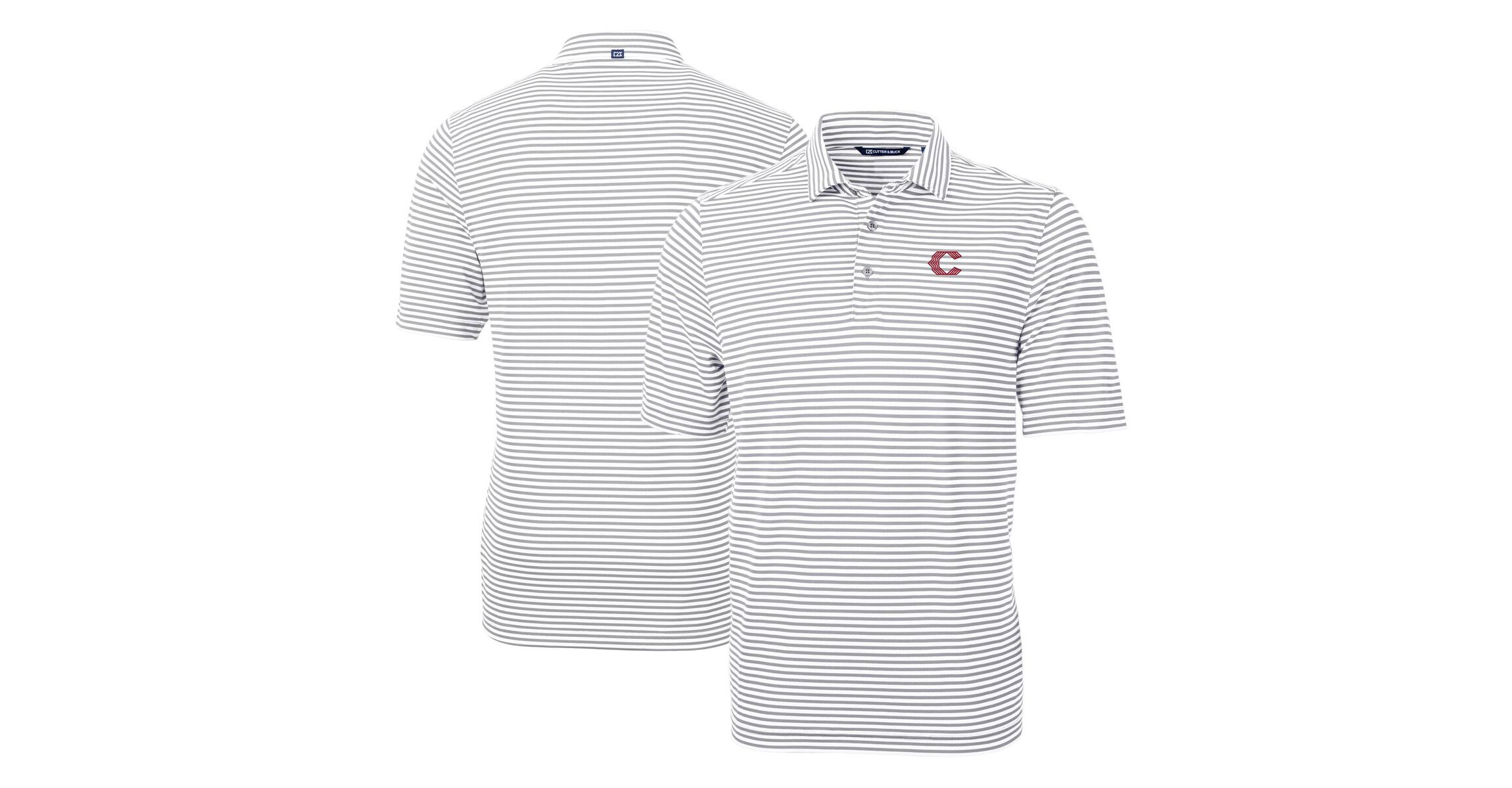 MLB Cincinnati Reds City Connect Virtue Eco Pique Stripe Recycled Polo