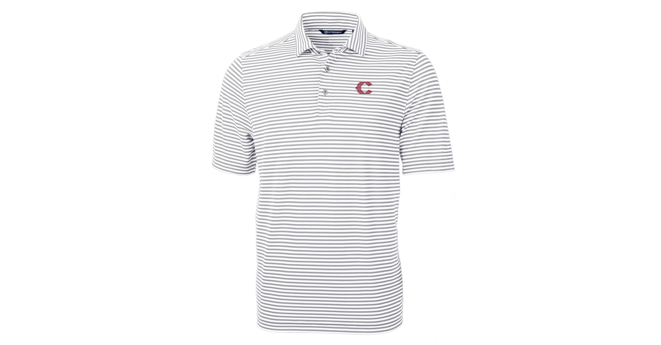 MLB Cincinnati Reds City Connect Virtue Eco Pique Stripe Recycled Polo