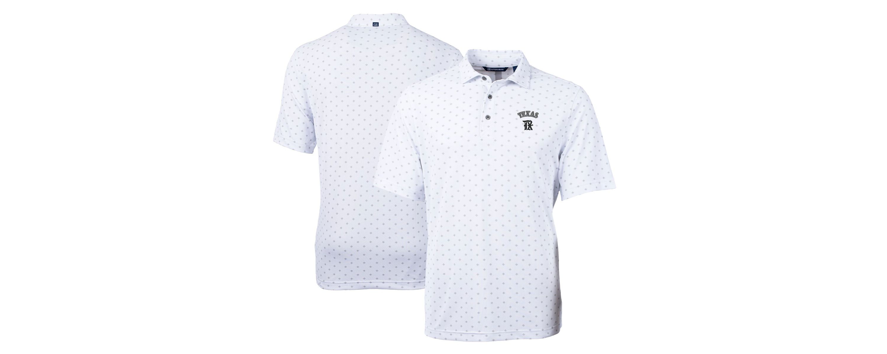MLB Texas Rangers City Connect Virtue Eco Pique Tile Print Recycled Polo