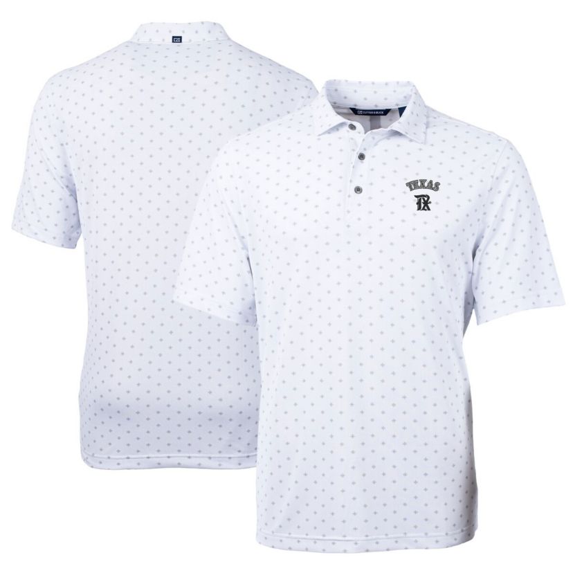 MLB Texas Rangers City Connect Virtue Eco Pique Tile Print Recycled Polo
