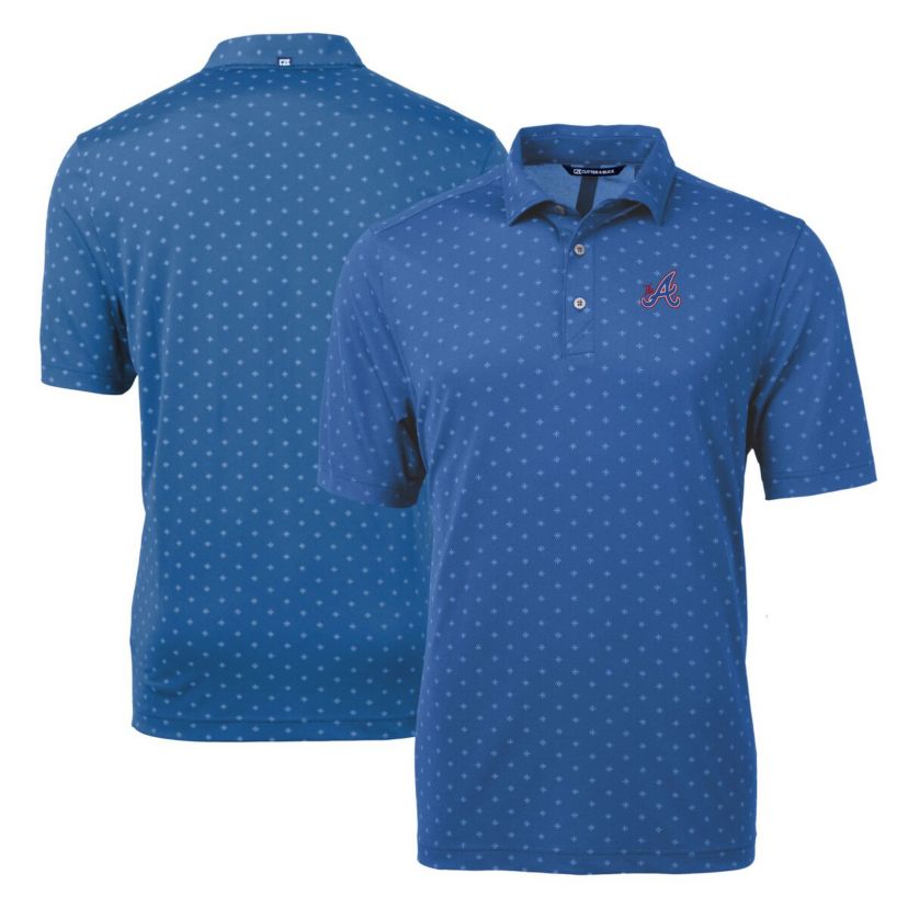 MLB Atlanta Braves City Connect Virtue Eco Pique Tile Print Recycled Polo