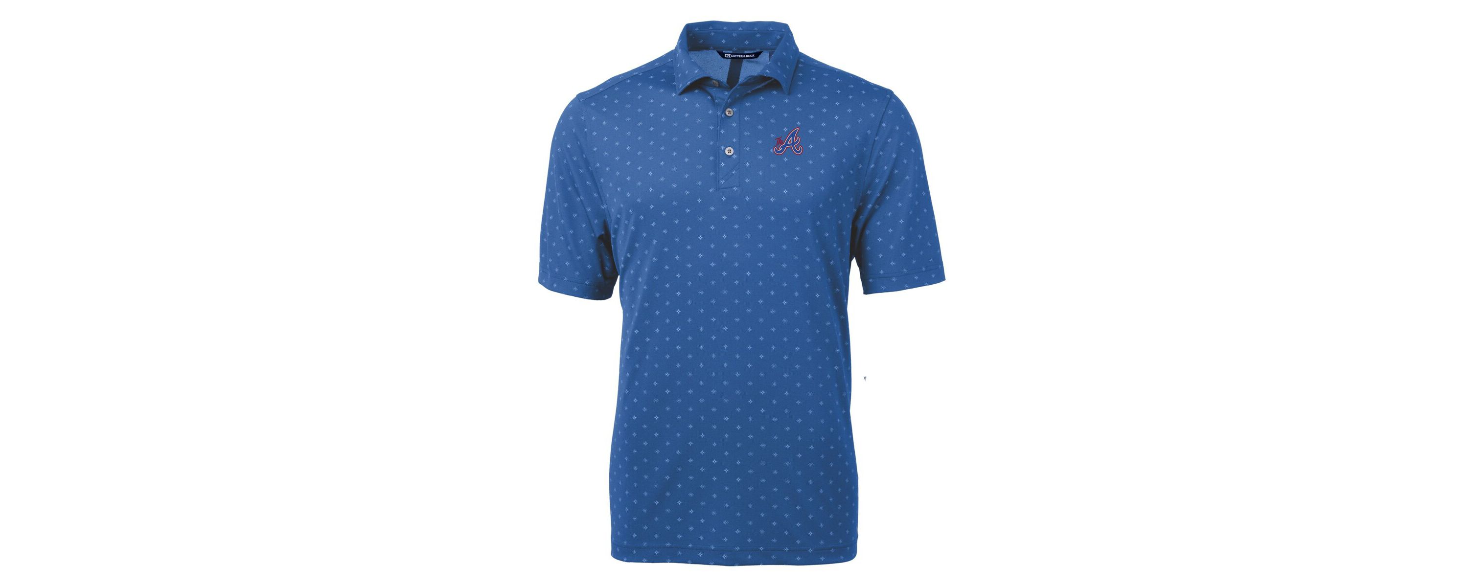 MLB Atlanta Braves City Connect Virtue Eco Pique Tile Print Recycled Polo