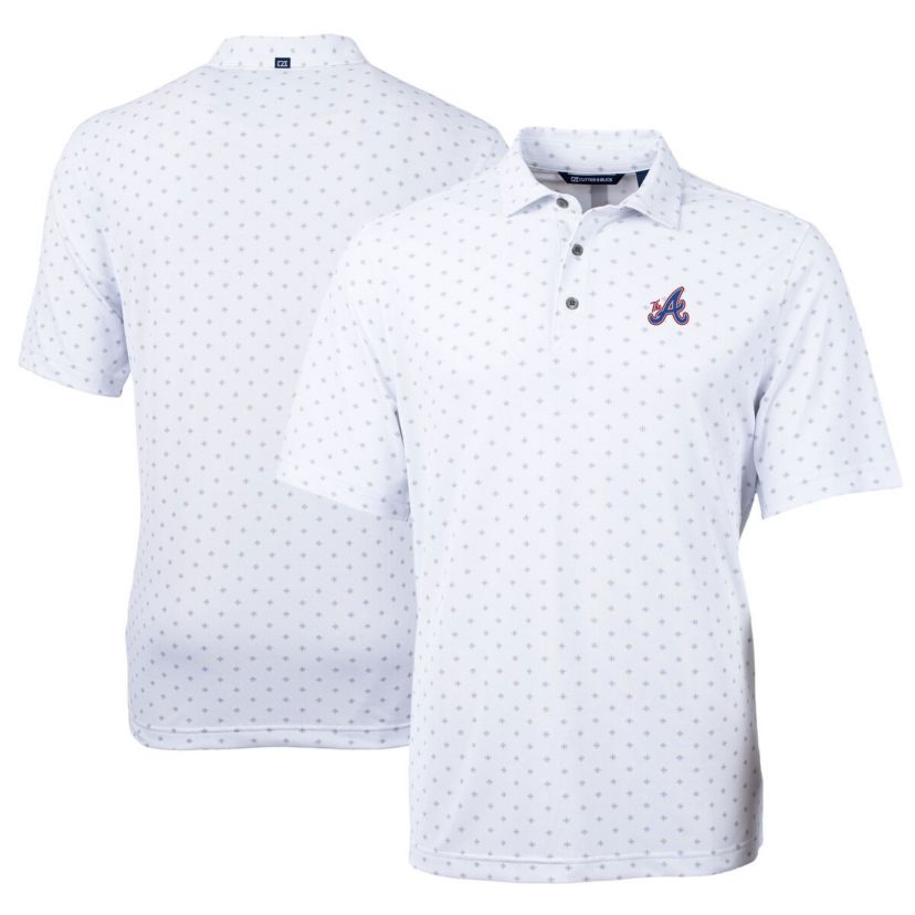 MLB Atlanta Braves City Connect Virtue Eco Pique Tile Print Recycled Polo