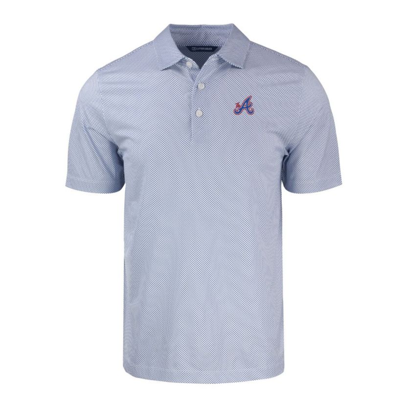 MLB Atlanta Braves City Connect Pike Eco Symmetry Print Stretch Recycled Polo