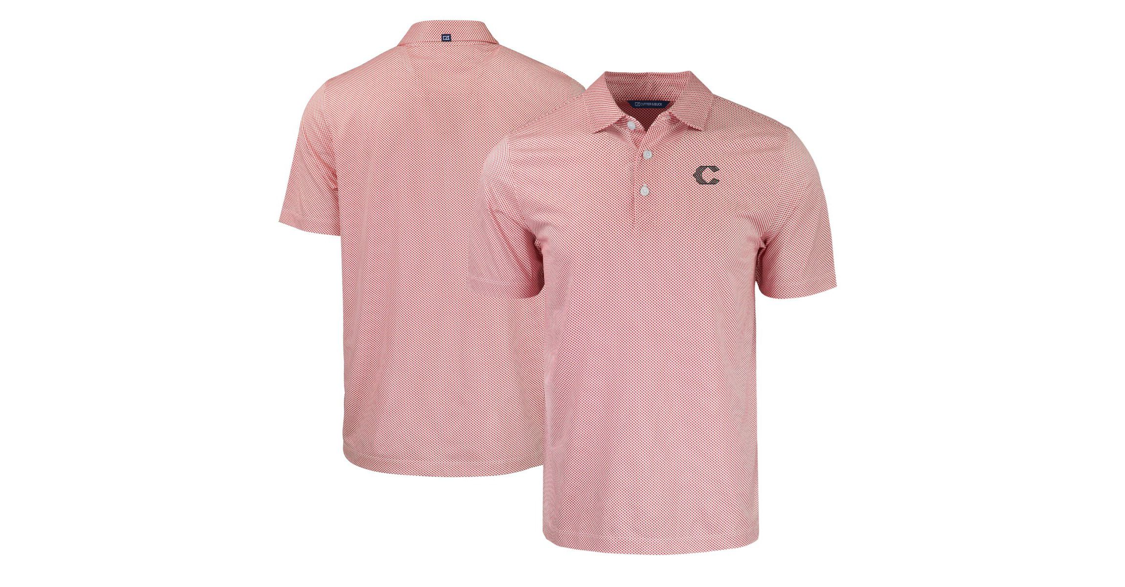 MLB Cincinnati Reds City Connect Pike Eco Symmetry Print Stretch Recycled Polo