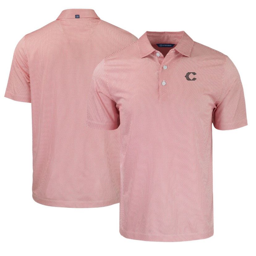 MLB Cincinnati Reds City Connect Pike Eco Symmetry Print Stretch Recycled Polo