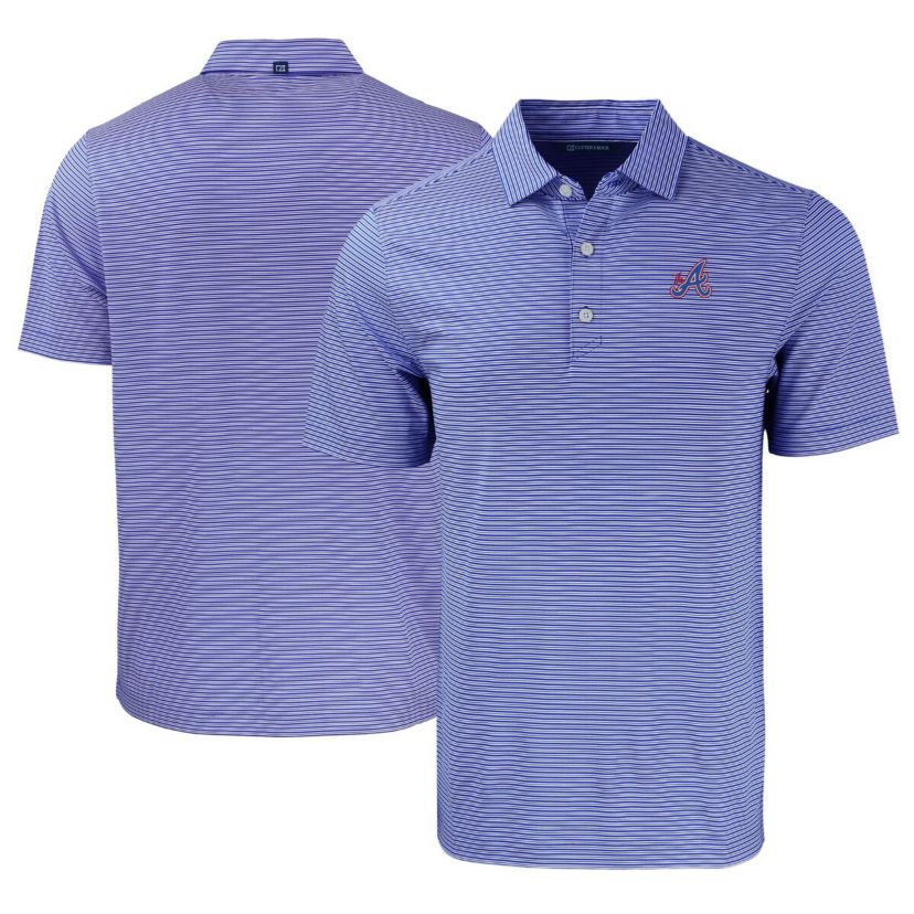MLB Atlanta Braves City Connect Forge Eco Double Stripe Stretch Recycled Polo