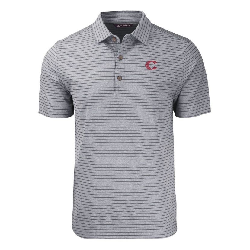 MLB Cincinnati Reds City Connect Forge Eco Stripe Stretch Recycled Polo