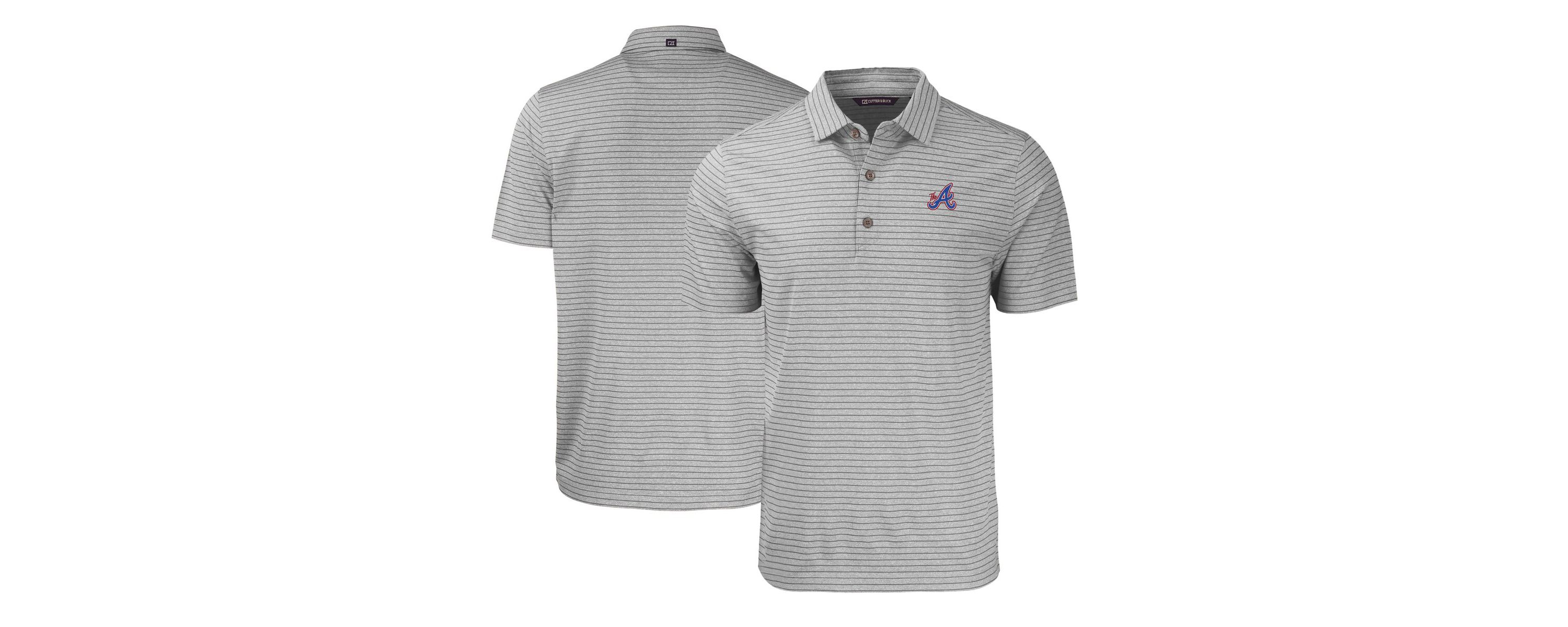 MLB Atlanta Braves City Connect Forge Eco Stripe Stretch Recycled Polo