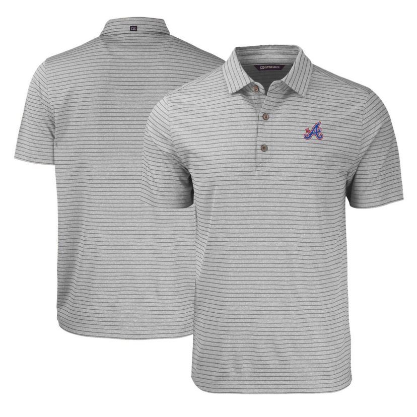 MLB Atlanta Braves City Connect Forge Eco Stripe Stretch Recycled Polo
