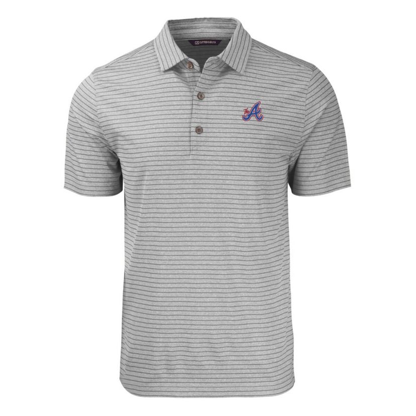 MLB Atlanta Braves City Connect Forge Eco Stripe Stretch Recycled Polo