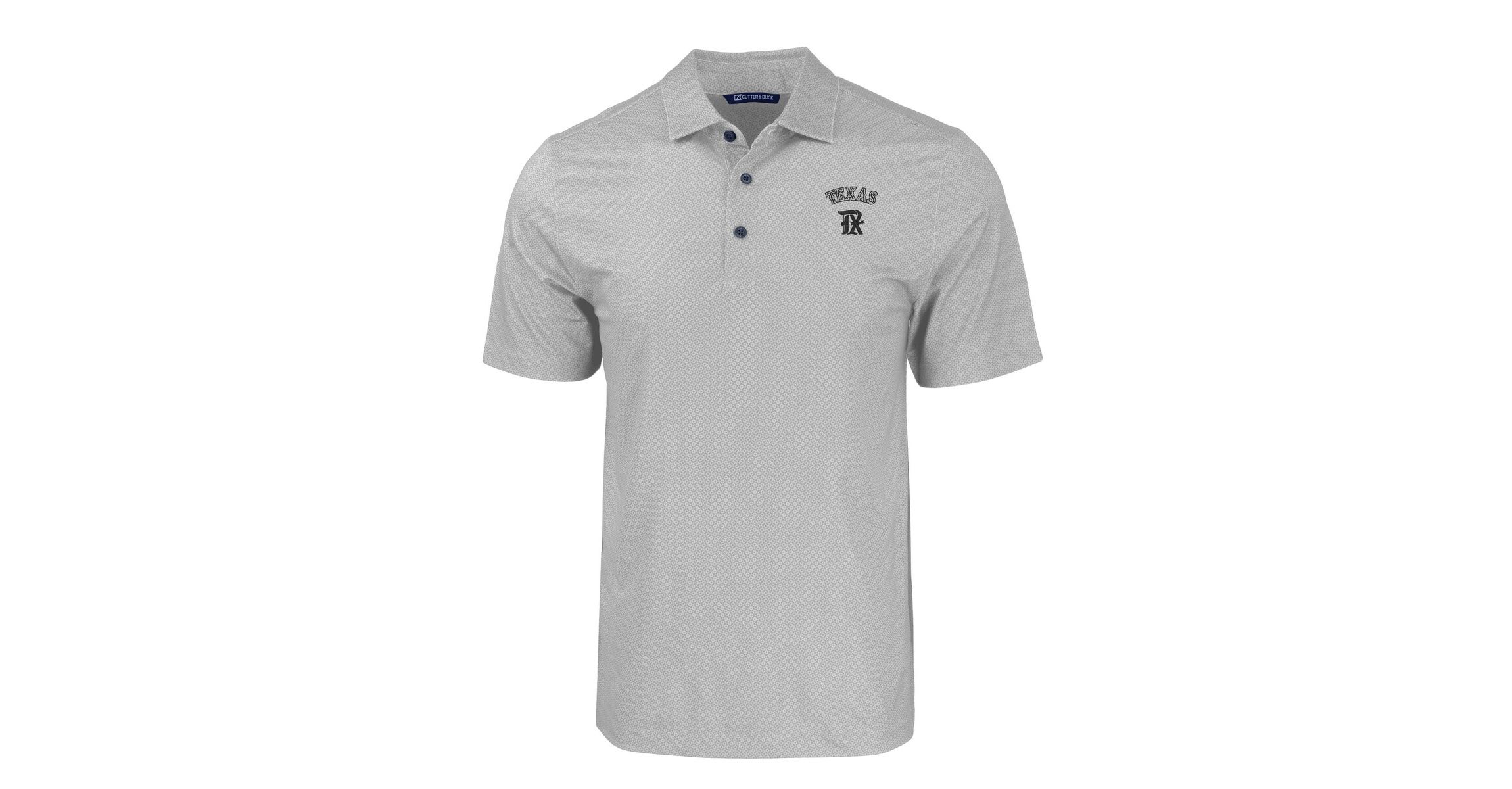 MLB Texas Rangers City Connect Pike Eco Tonal Geo Print Stretch Recycled Polo