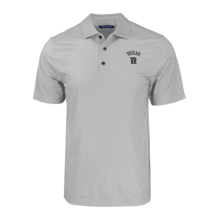 MLB Texas Rangers City Connect Pike Eco Tonal Geo Print Stretch Recycled Polo
