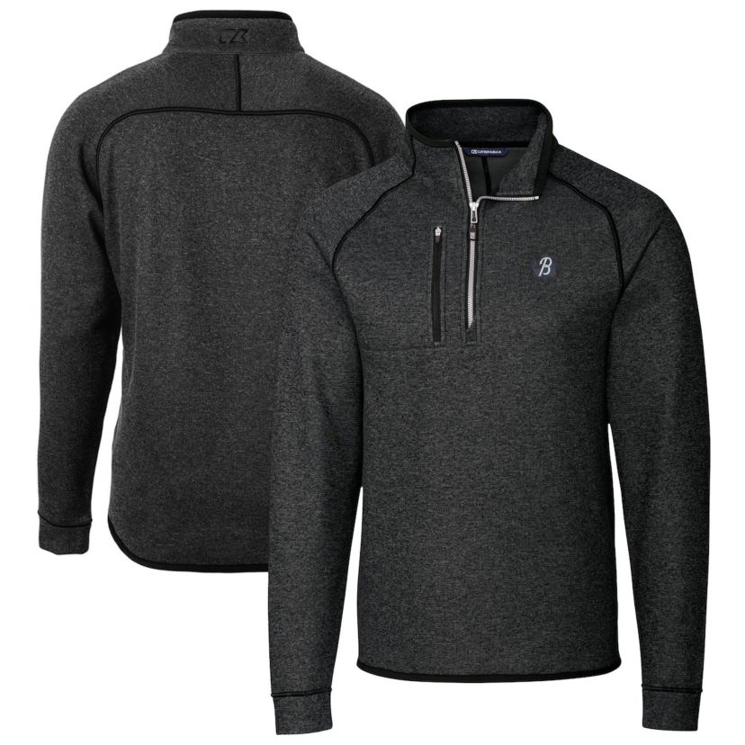 MLB Baltimore Orioles City Connect Mainsail Sweater-Knit Half-Zip Pullover Jacket