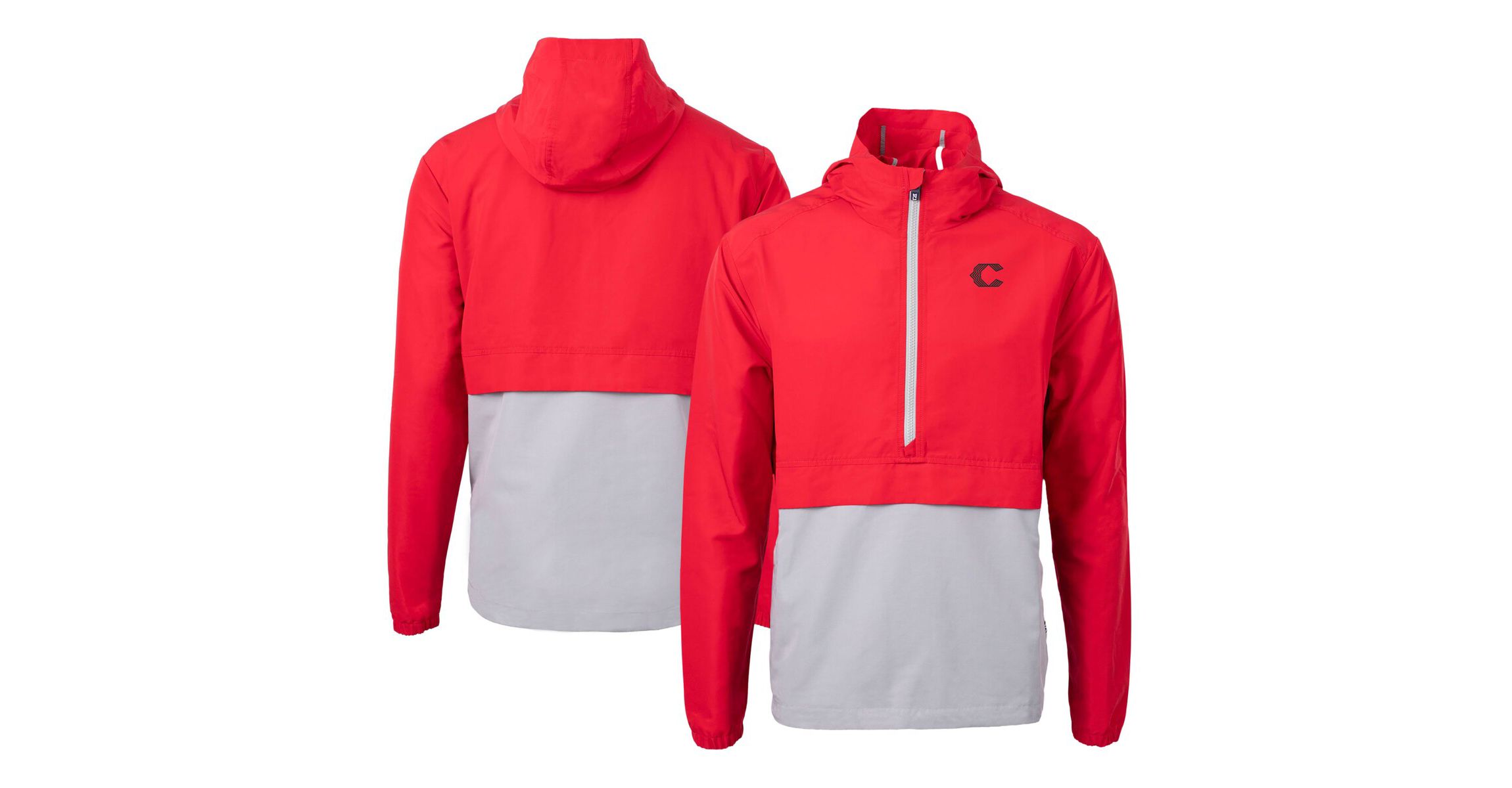 MLB Cincinnati Reds City Connect Charter Eco Recycled Half-Zip Anorak Jacket