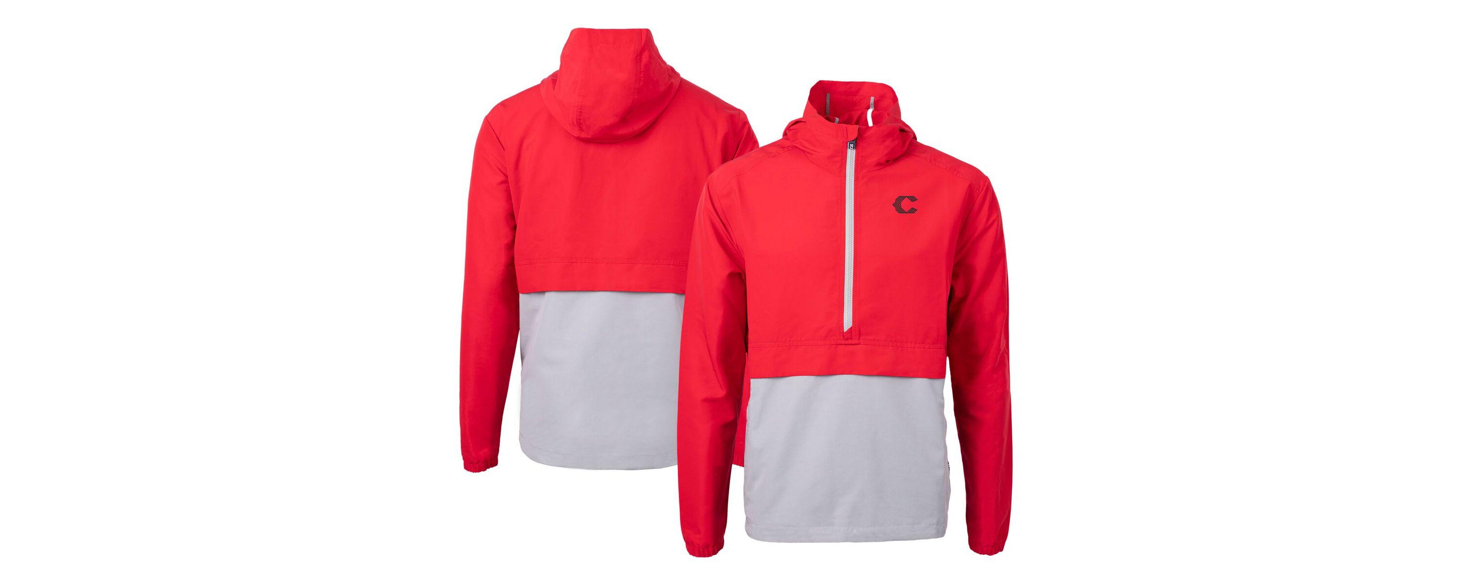 MLB Cincinnati Reds City Connect Charter Eco Recycled Half-Zip Anorak Jacket