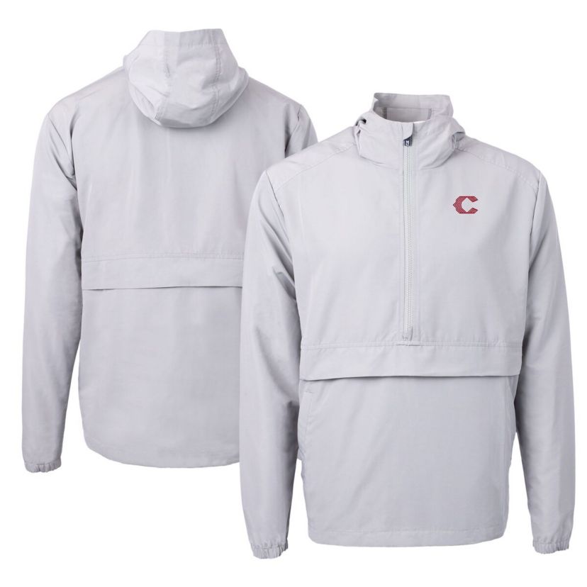 MLB Cincinnati Reds City Connect Charter Eco Recycled Half-Zip Anorak Jacket