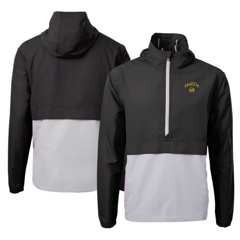 MLB Seattle Mariners City Connect Charter Eco Recycled Half-Zip Anorak Jacket