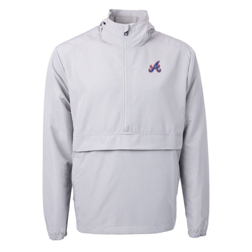 MLB Atlanta Braves City Connect Charter Eco Recycled Half-Zip Anorak Jacket