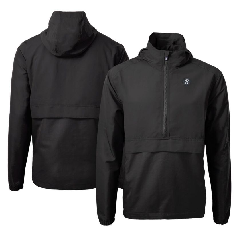 MLB Baltimore Orioles City Connect Charter Eco Recycled Half-Zip Anorak Jacket