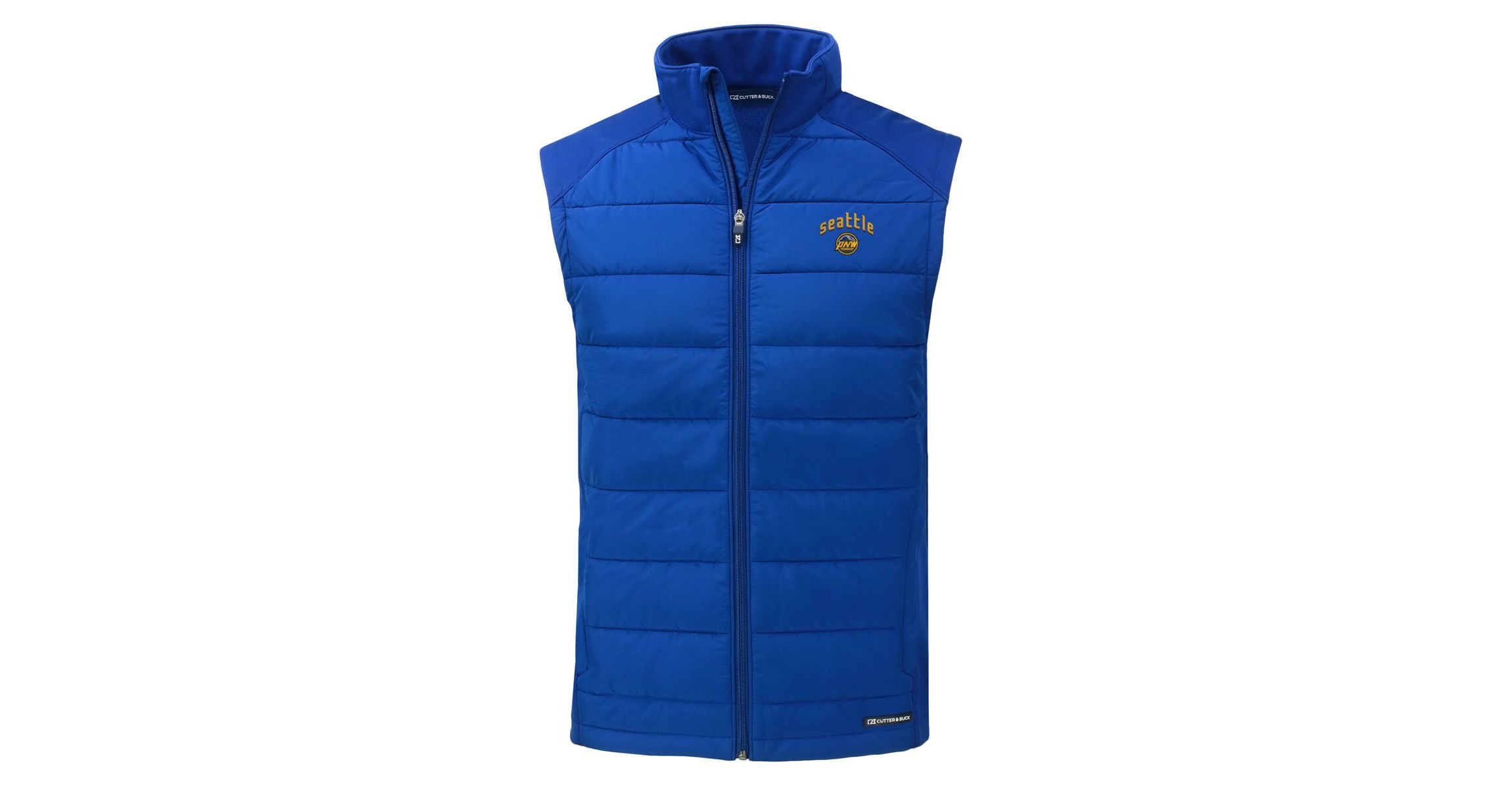 MLB Seattle Mariners City Connect Evoke Hybrid Eco Softshell Recycled Full-Zip Vest