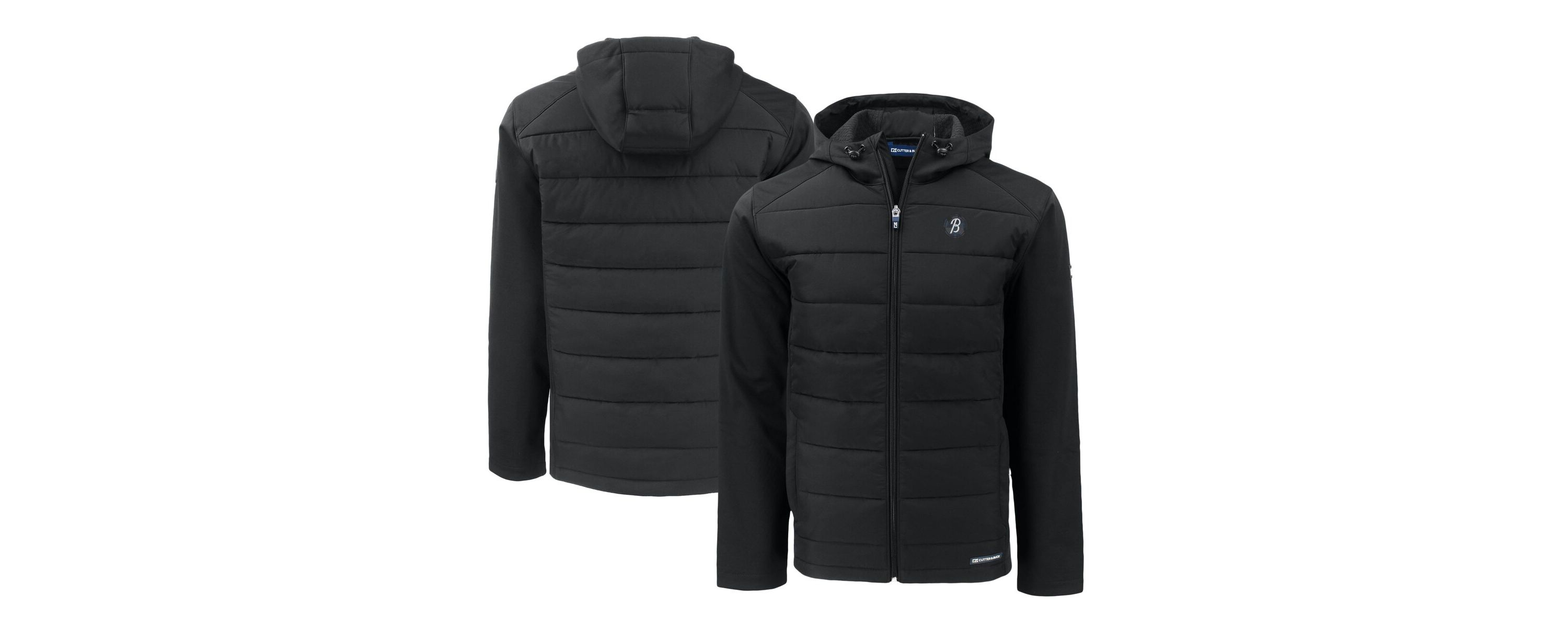 MLB Baltimore Orioles City Connect Evoke Hybrid Eco Softshell Recycled Full-Zip Hooded Jacket