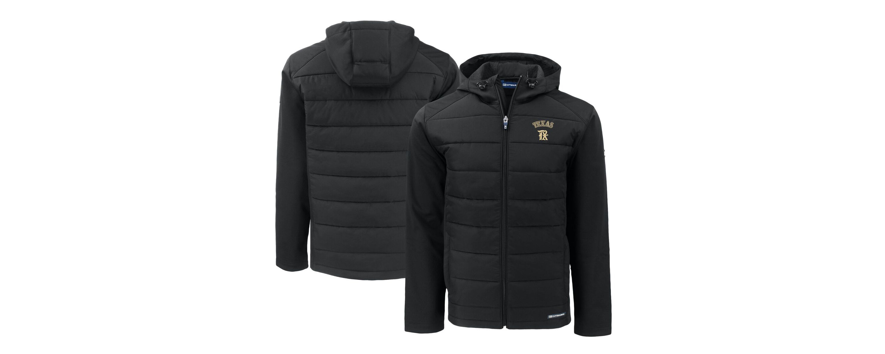 MLB Texas Rangers City Connect Evoke Hybrid Eco Softshell Recycled Full-Zip Hooded Jacket