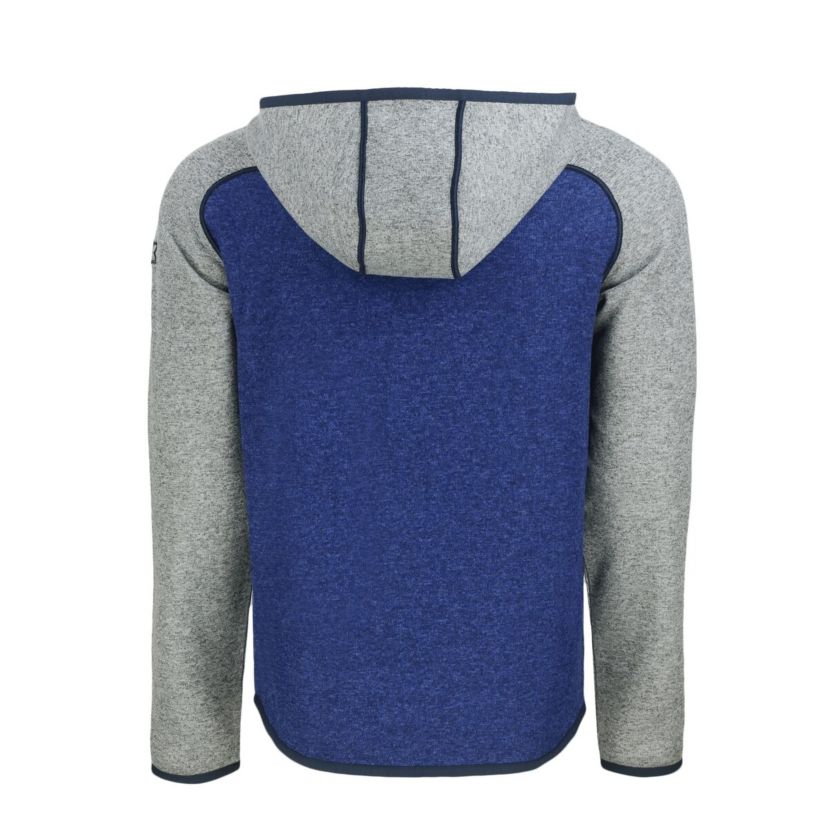 MLB Heather Blue/Heather Atlanta Braves City Connect Mainsail Full-Zip Hoodie