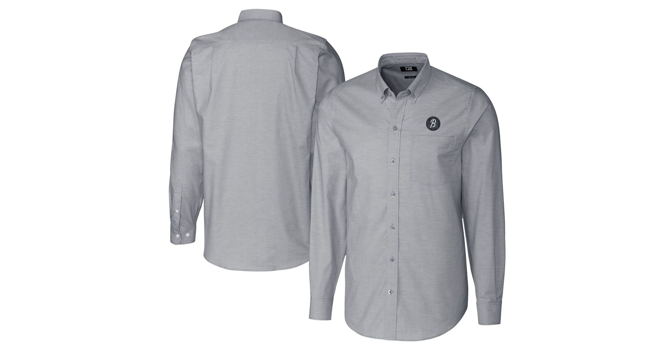 MLB Baltimore Orioles City Connect Oxford Stretch Long Sleeve Button-Down Dress Shirt