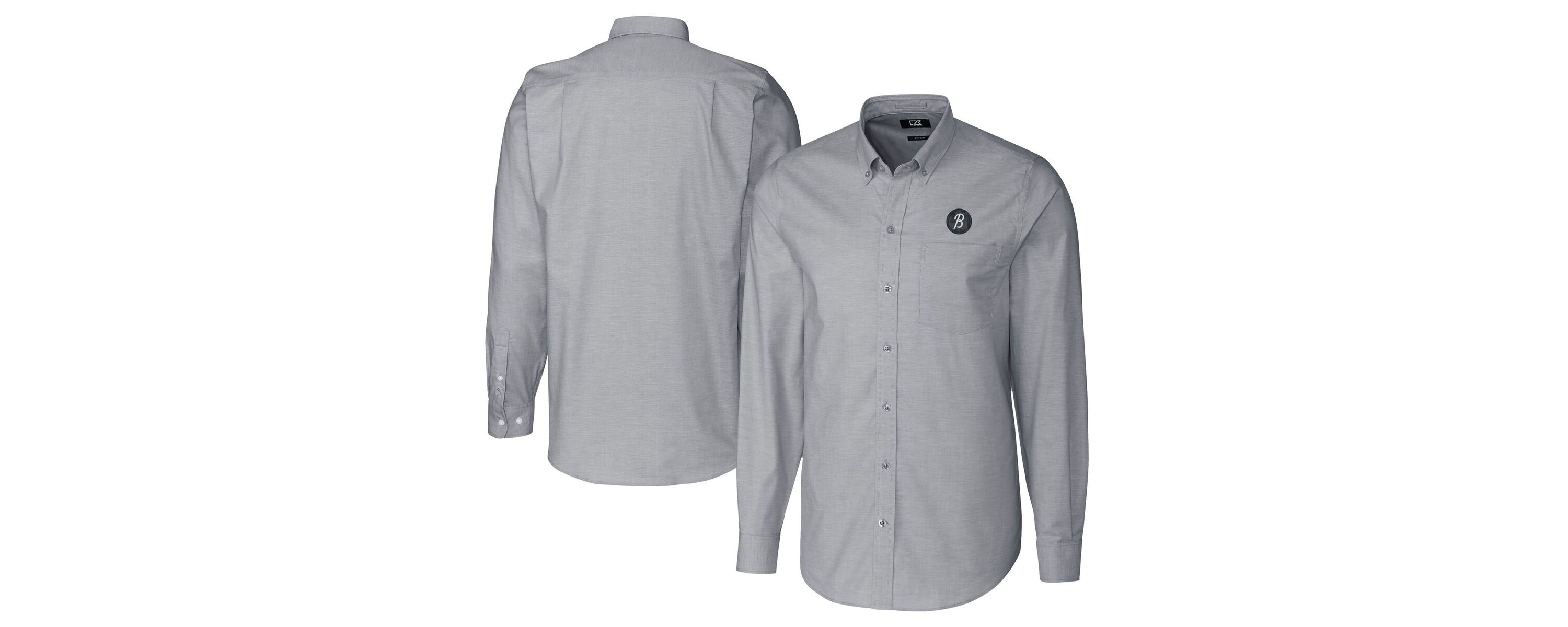 MLB Baltimore Orioles City Connect Oxford Stretch Long Sleeve Button-Down Dress Shirt
