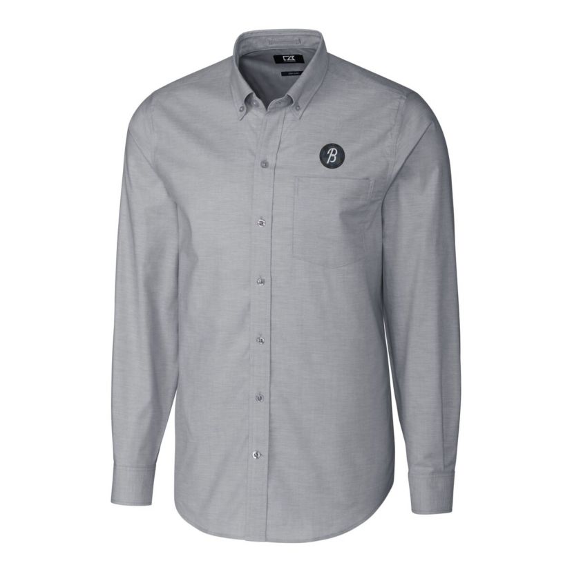 MLB Baltimore Orioles City Connect Oxford Stretch Long Sleeve Button-Down Dress Shirt