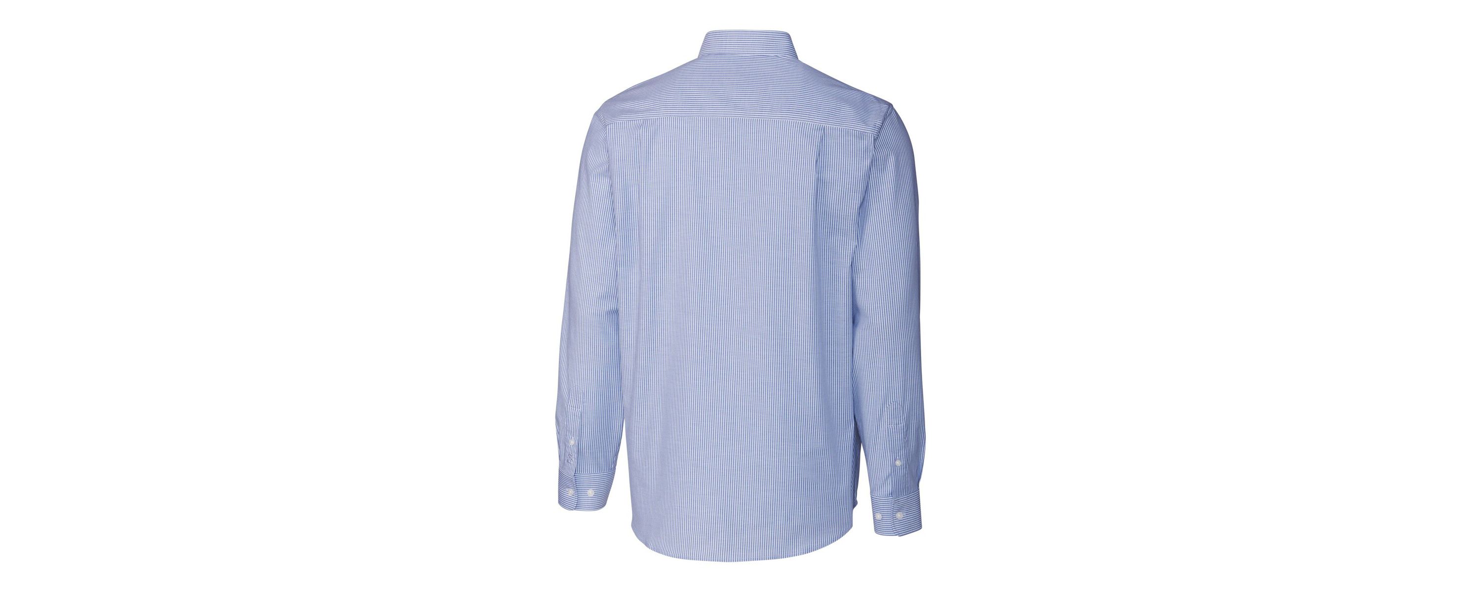 MLB Atlanta Braves City Connect Oxford Stretch Stripe Long Sleeve Button-Down Dress Shirt