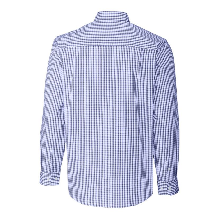 MLB Atlanta Braves City Connect Easy Care Stretch Gingham Long Sleeve Dress Shirt