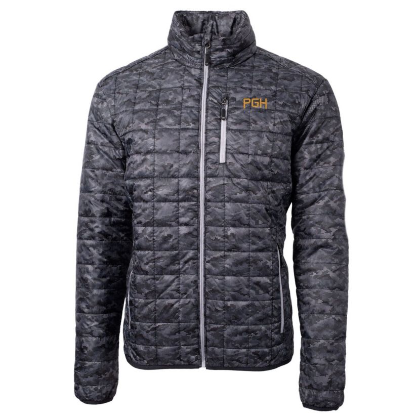 MLB Pittsburgh Pirates City Connect Rainier PrimaLoft Eco Insulated Full-Zip Printed Puffer Jacket