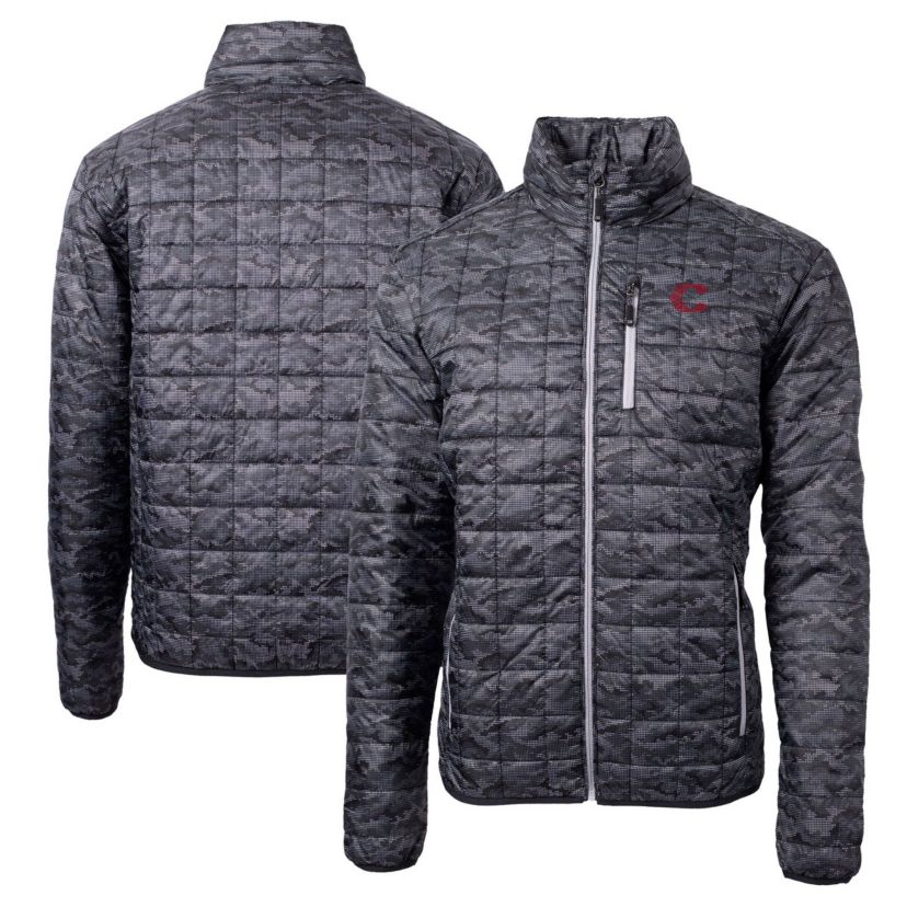 MLB Cincinnati Reds City Connect Rainier PrimaLoft Eco Insulated Full-Zip Printed Puffer Jacket