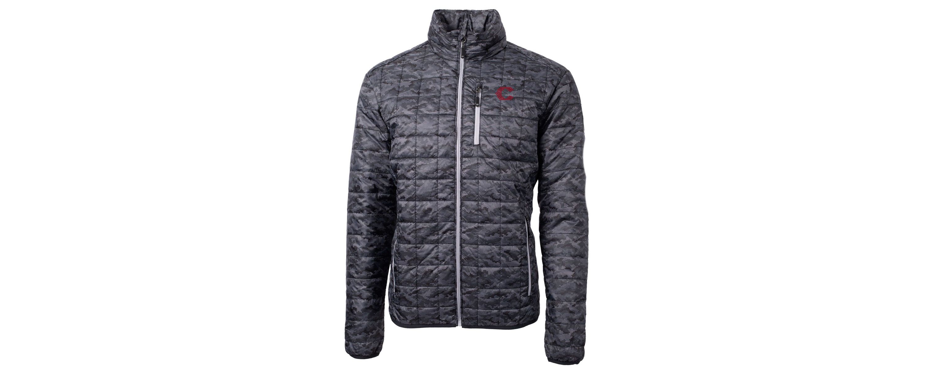 MLB Cincinnati Reds City Connect Rainier PrimaLoft Eco Insulated Full-Zip Printed Puffer Jacket