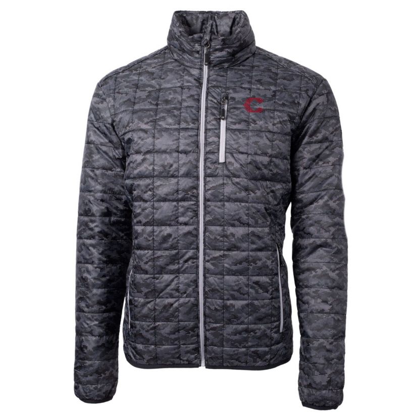 MLB Cincinnati Reds City Connect Rainier PrimaLoft Eco Insulated Full-Zip Printed Puffer Jacket