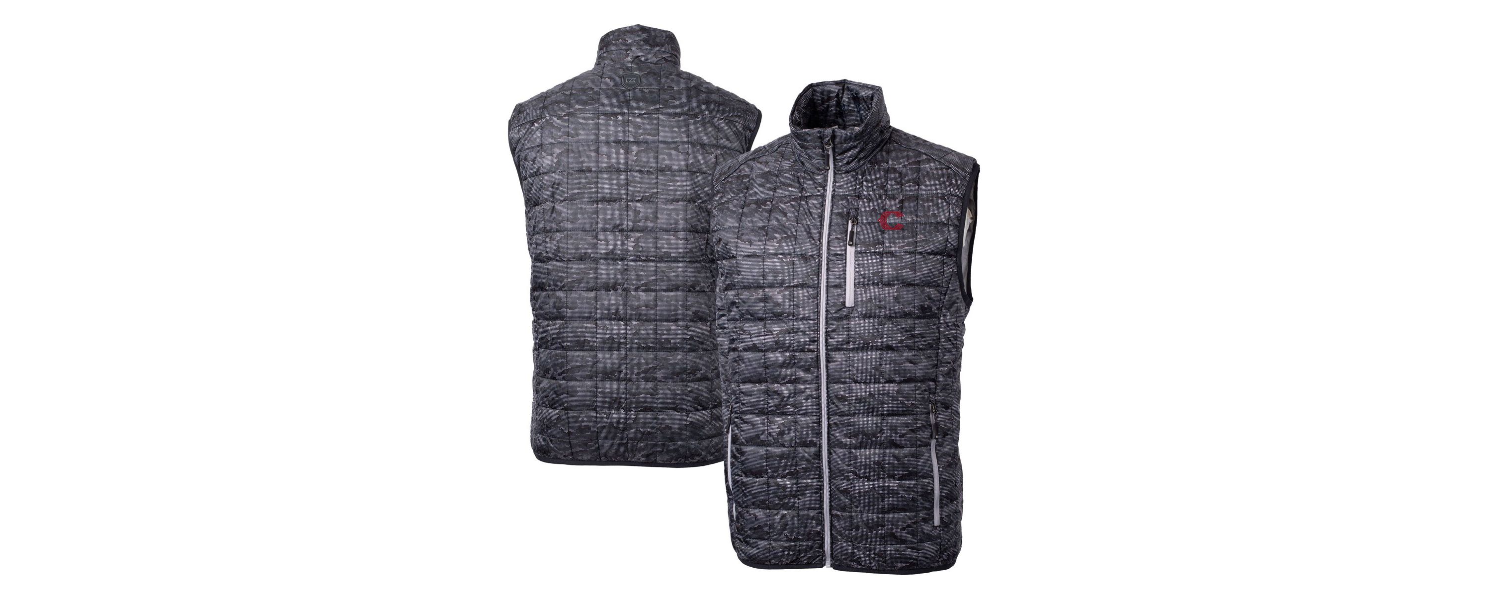 MLB Cincinnati Reds City Connect Rainier PrimaLoft Eco Insulated Full-Zip Printed Puffer Vest