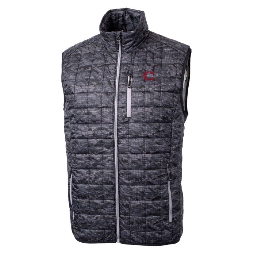 MLB Cincinnati Reds City Connect Rainier PrimaLoft Eco Insulated Full-Zip Printed Puffer Vest