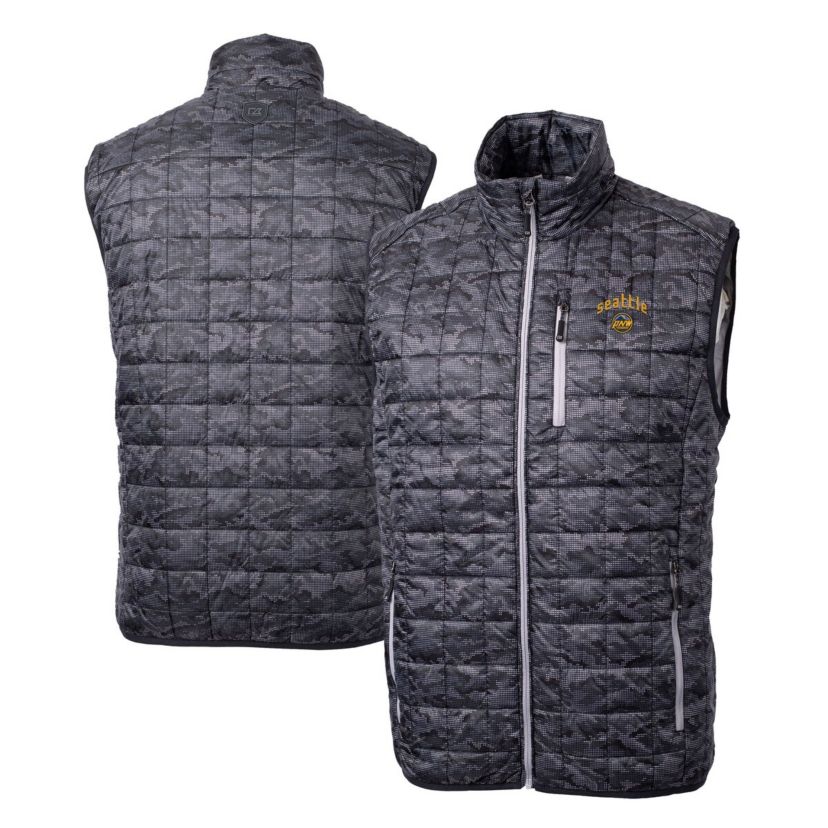 MLB Seattle Mariners City Connect Rainier PrimaLoft Eco Insulated Full-Zip Printed Puffer Vest