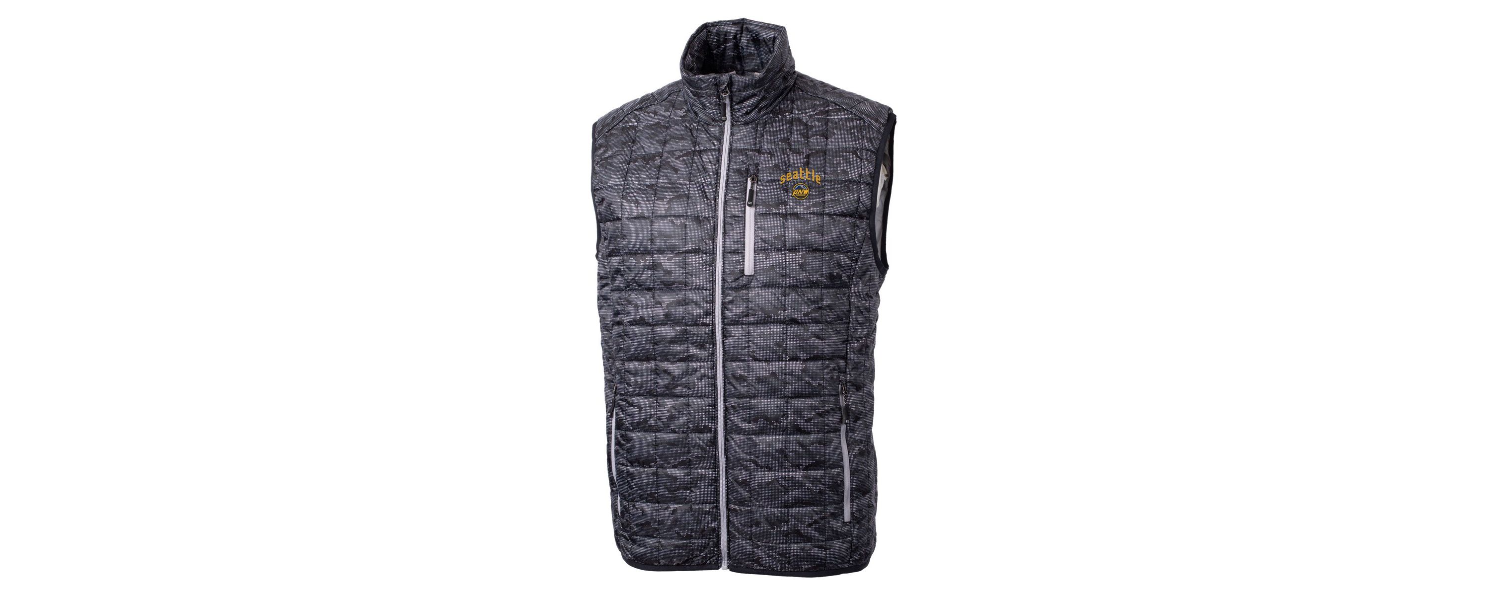 MLB Seattle Mariners City Connect Rainier PrimaLoft Eco Insulated Full-Zip Printed Puffer Vest