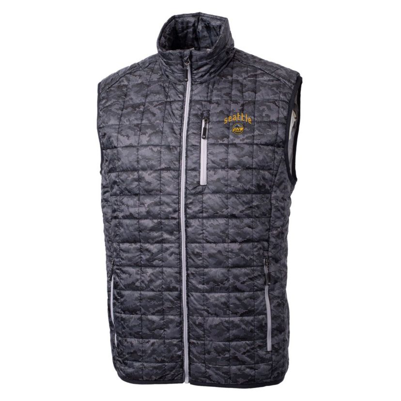 MLB Seattle Mariners City Connect Rainier PrimaLoft Eco Insulated Full-Zip Printed Puffer Vest