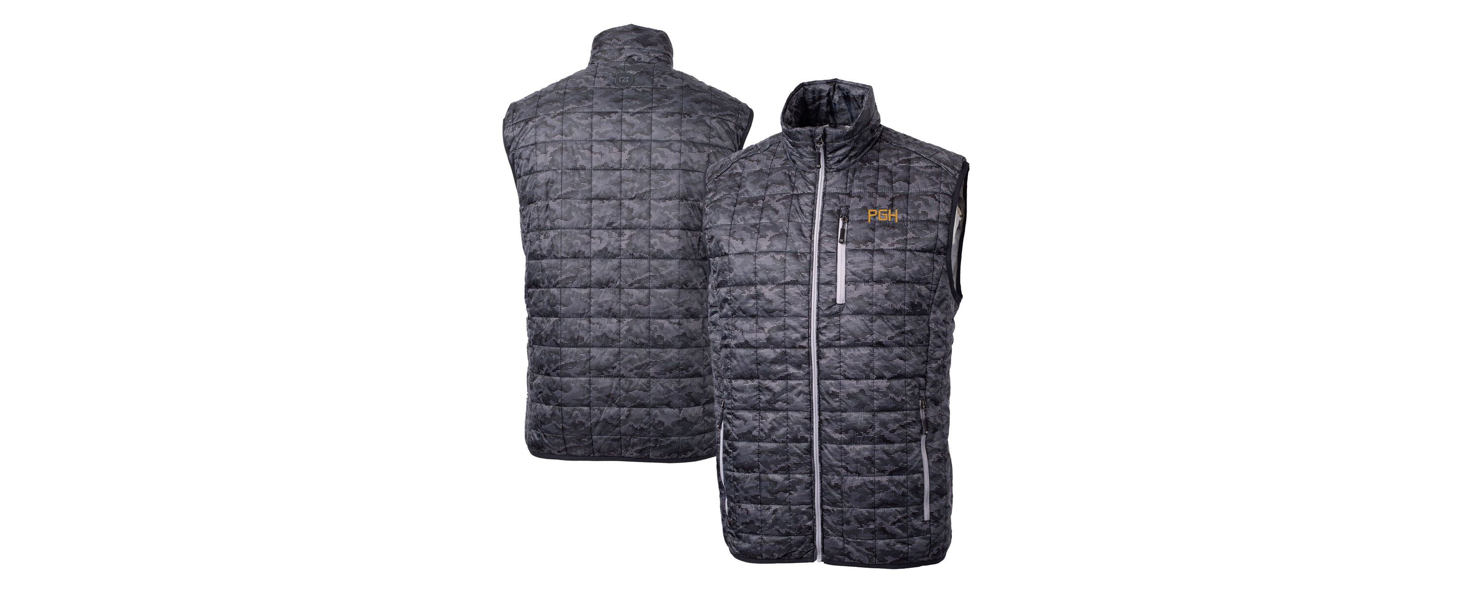 MLB Pittsburgh Pirates City Connect Rainier PrimaLoft Eco Insulated Full-Zip Printed Puffer Vest