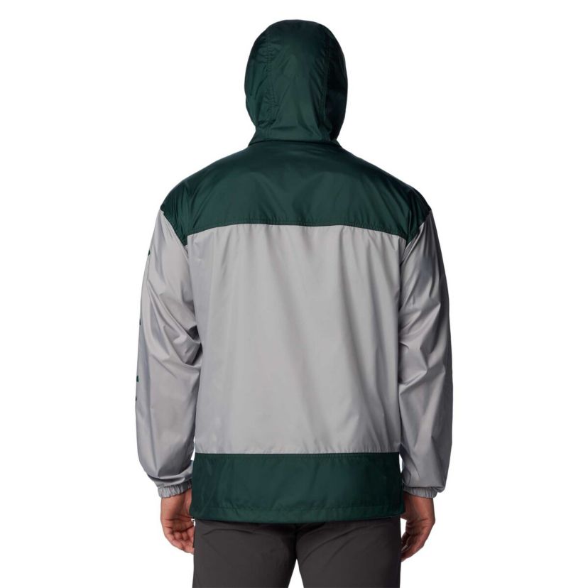 NCAA Michigan State Spartans Flash Challenger Omni-Shade Full-Zip Windbreaker Hoodie Jacket