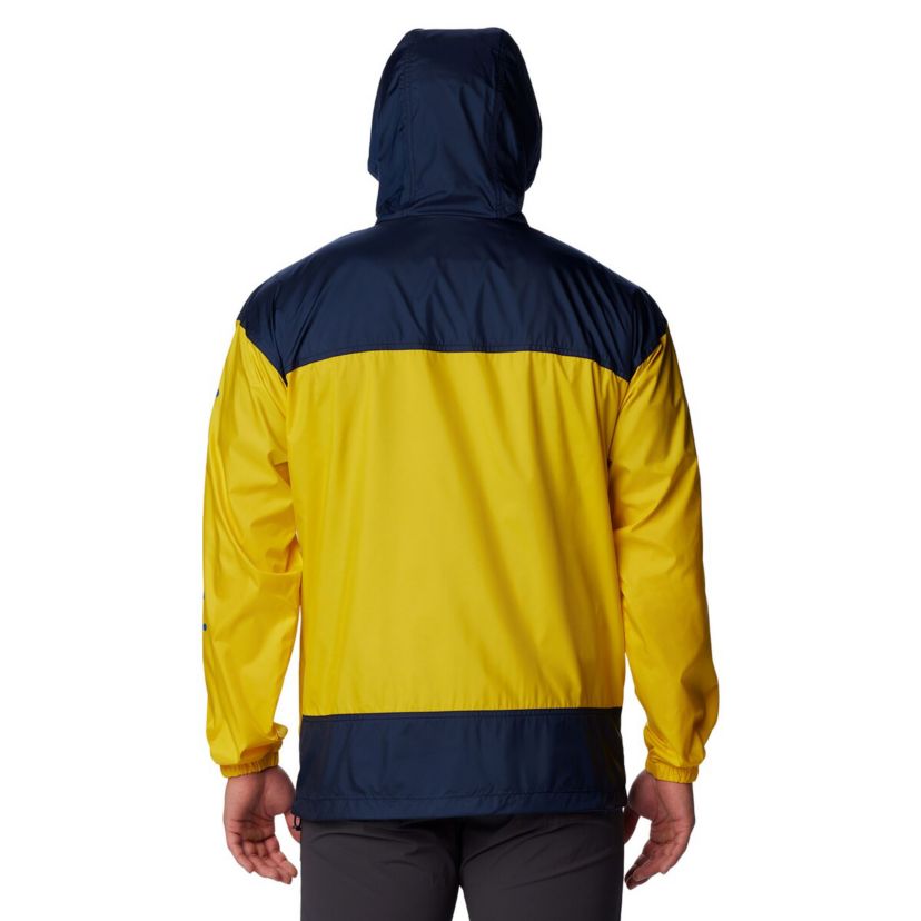 NCAA Michigan Wolverines Flash Challenger Omni-Shade Full-Zip Windbreaker Hoodie Jacket