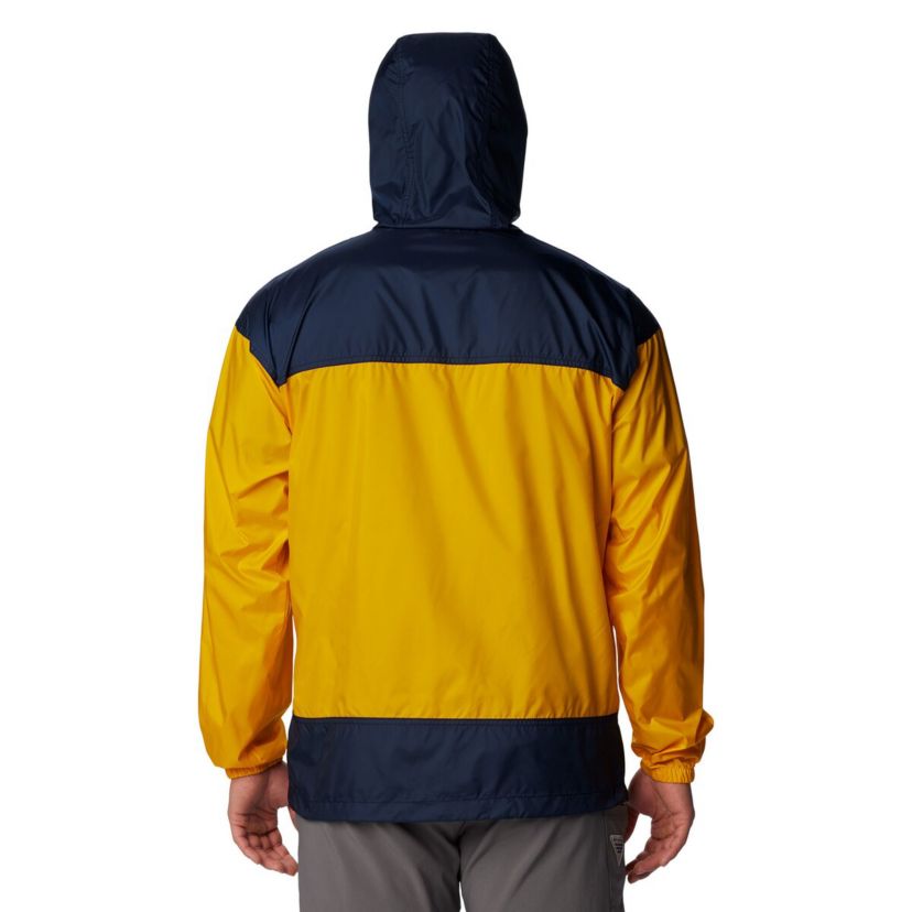 NCAA West Virginia Mountaineers Flash Challenger Omni-Shade Full-Zip Windbreaker Hoodie Jacket