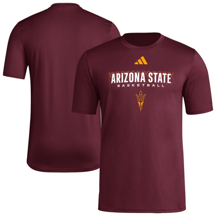 NCAA Arizona State Sun Devils Locker On-Court In The Fade Pregame AEROREADY T-Shirt