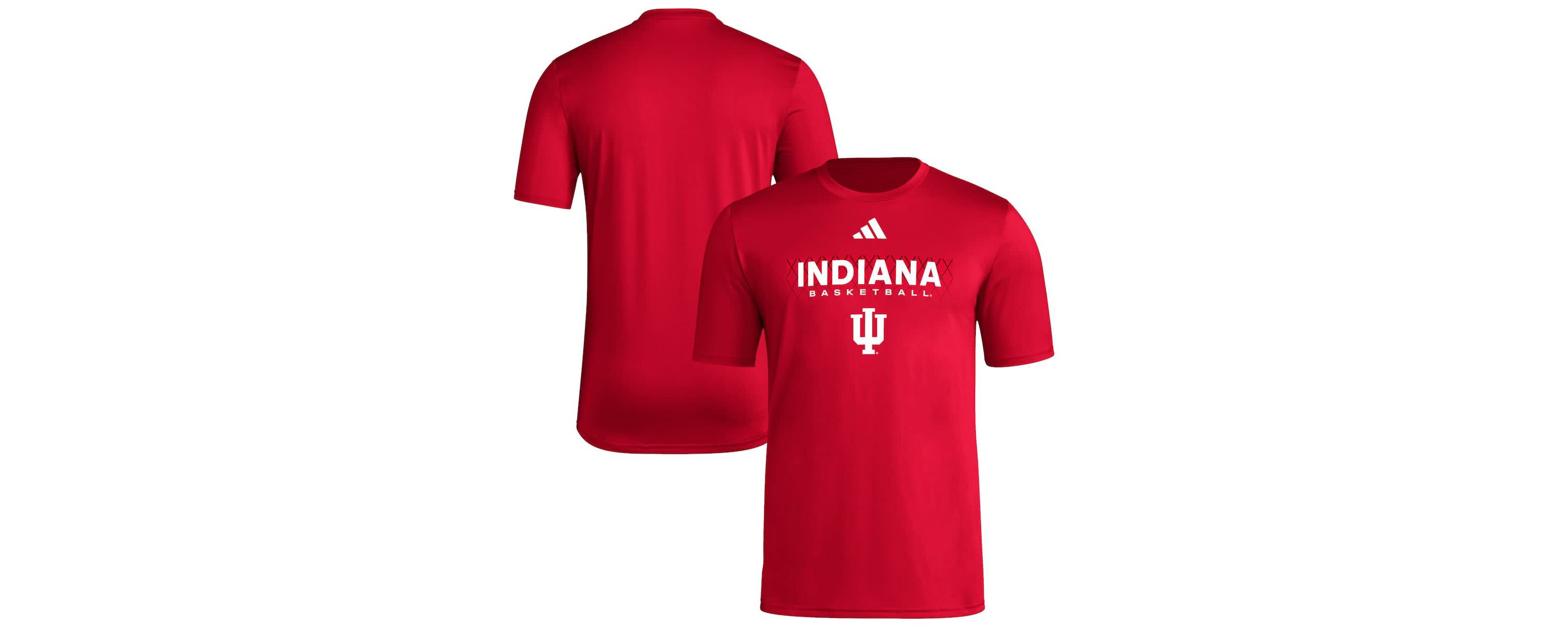 NCAA Indiana Hoosiers Locker On-Court In The Fade Pregame AEROREADY T-Shirt
