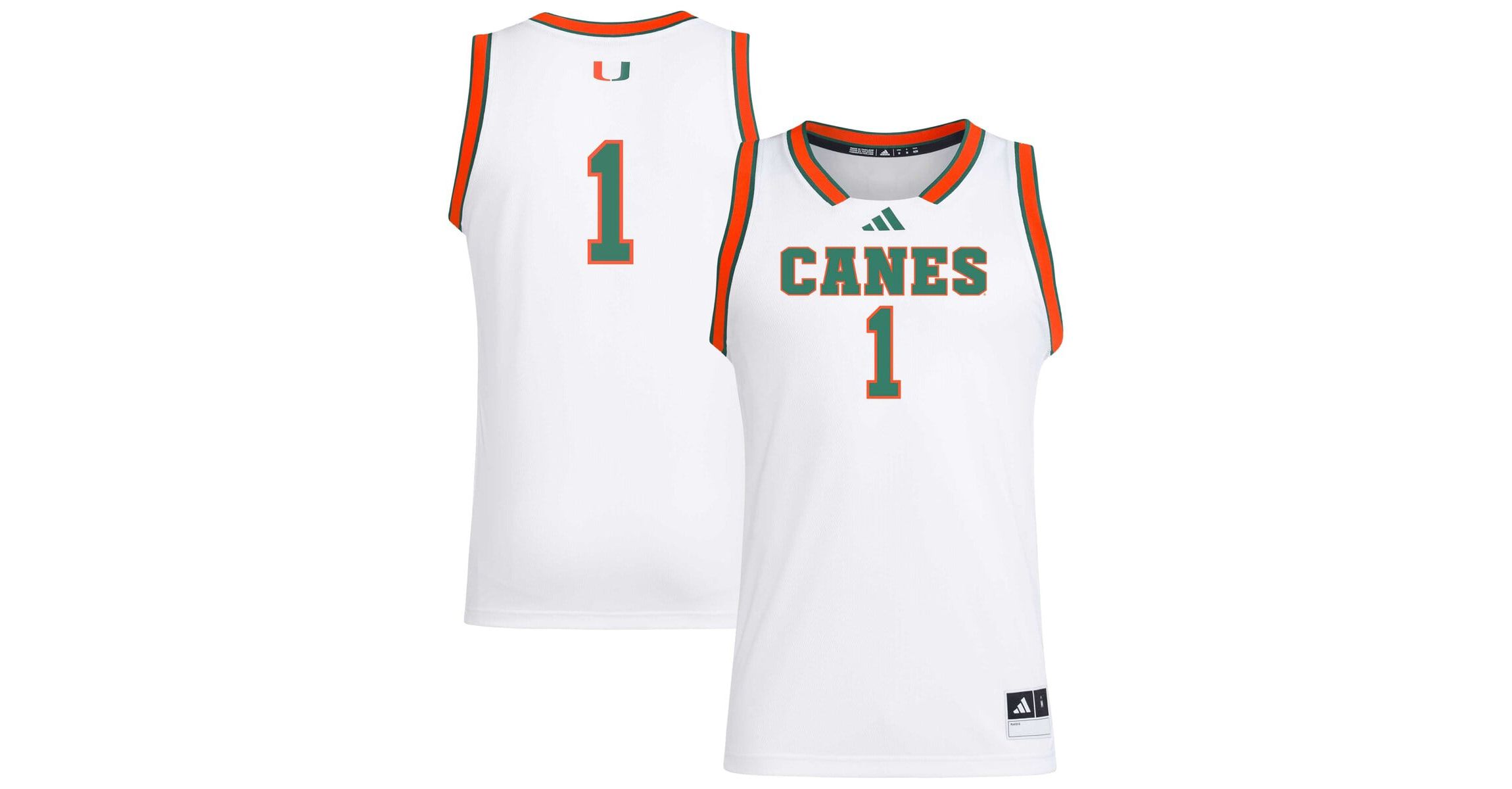 Miami (FL) Hurricanes NCAA #1 Miami Hurricanes Replica Swingman Jersey