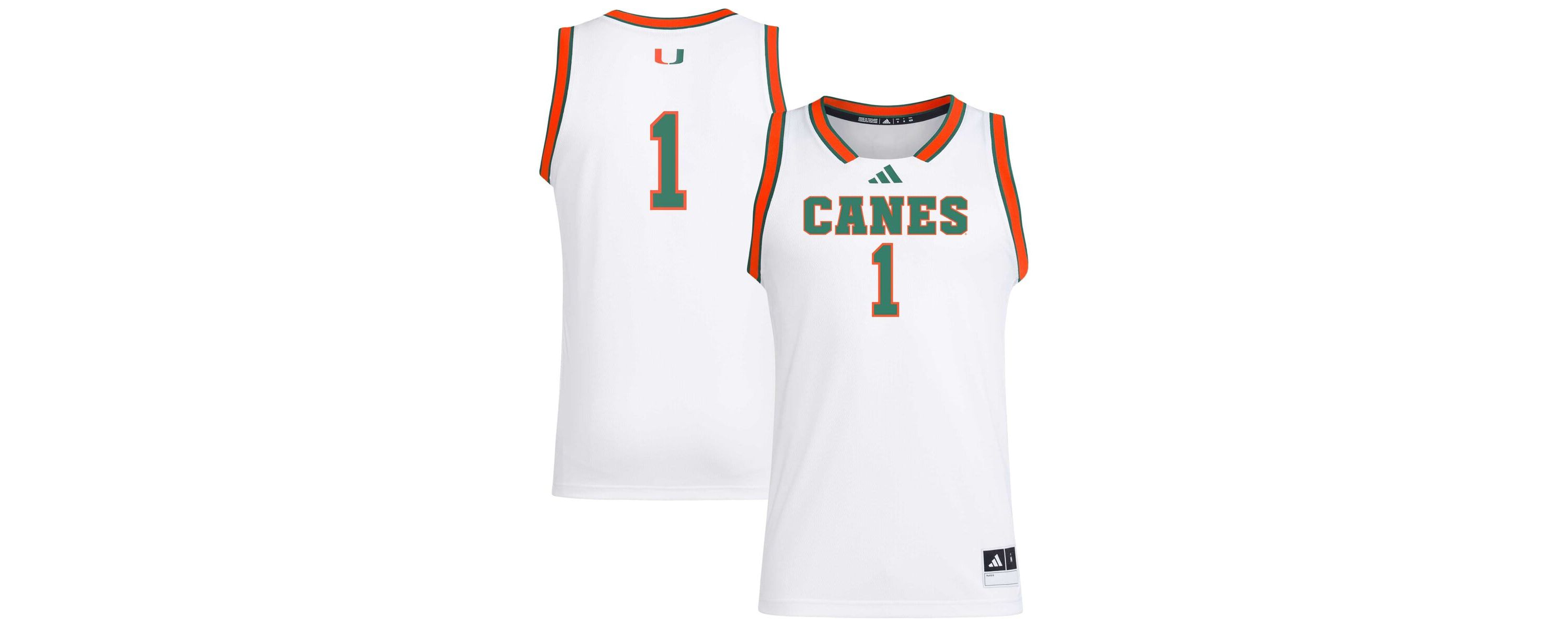 Miami (FL) Hurricanes NCAA #1 Miami Hurricanes Replica Swingman Jersey